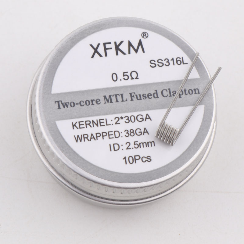 Clapton Wire Pre Built - NEUE XFKM 10 Teile/schachtel NI80/A1/SS316L MTL